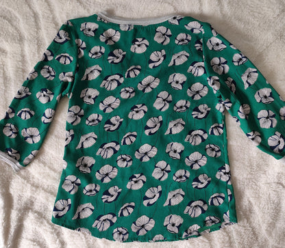 Blouse verte fleurie It Hippie - Taille 38/40