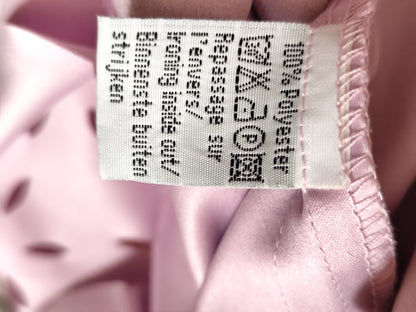 Ensemble tailleur jupe et veste parme motifs fleurs ajourées - Taille 40