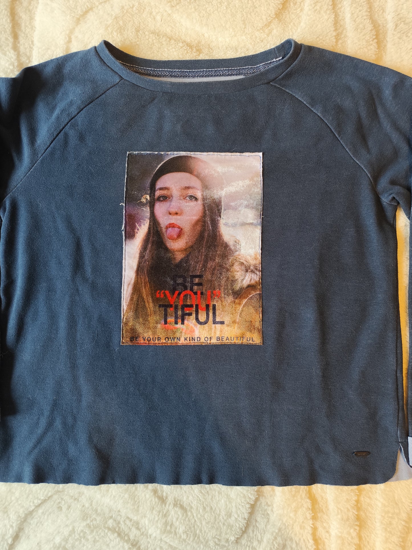 Sweat fin oversize Creeks – Bleu – Taille S