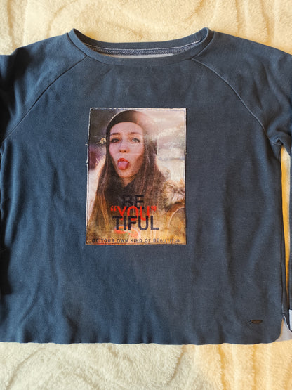 Sweat fin oversize Creeks – Bleu – Taille S