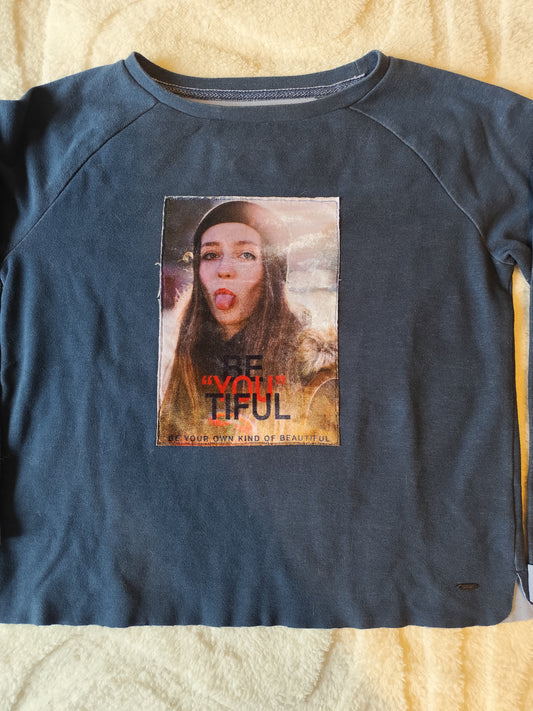 Sweat fin oversize Creeks – Bleu – Taille S