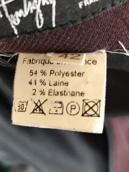 Tailleur jupe couleur prune Montigny Paris – Veste 44 / Jupe 42