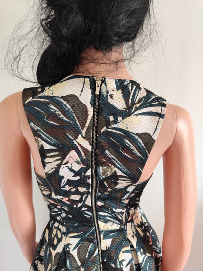 🖤 Robe imprimée fleuri H&M structurée - Taille 36/38