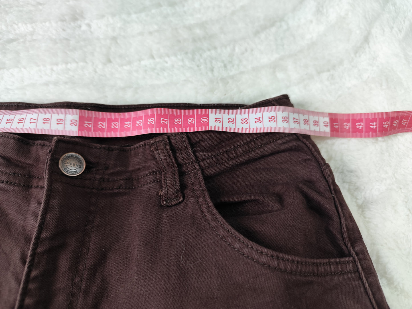 Jean Creeks Y2K – Coupe Extra Large & Longue – Chocolat Vintage  - Taille 40