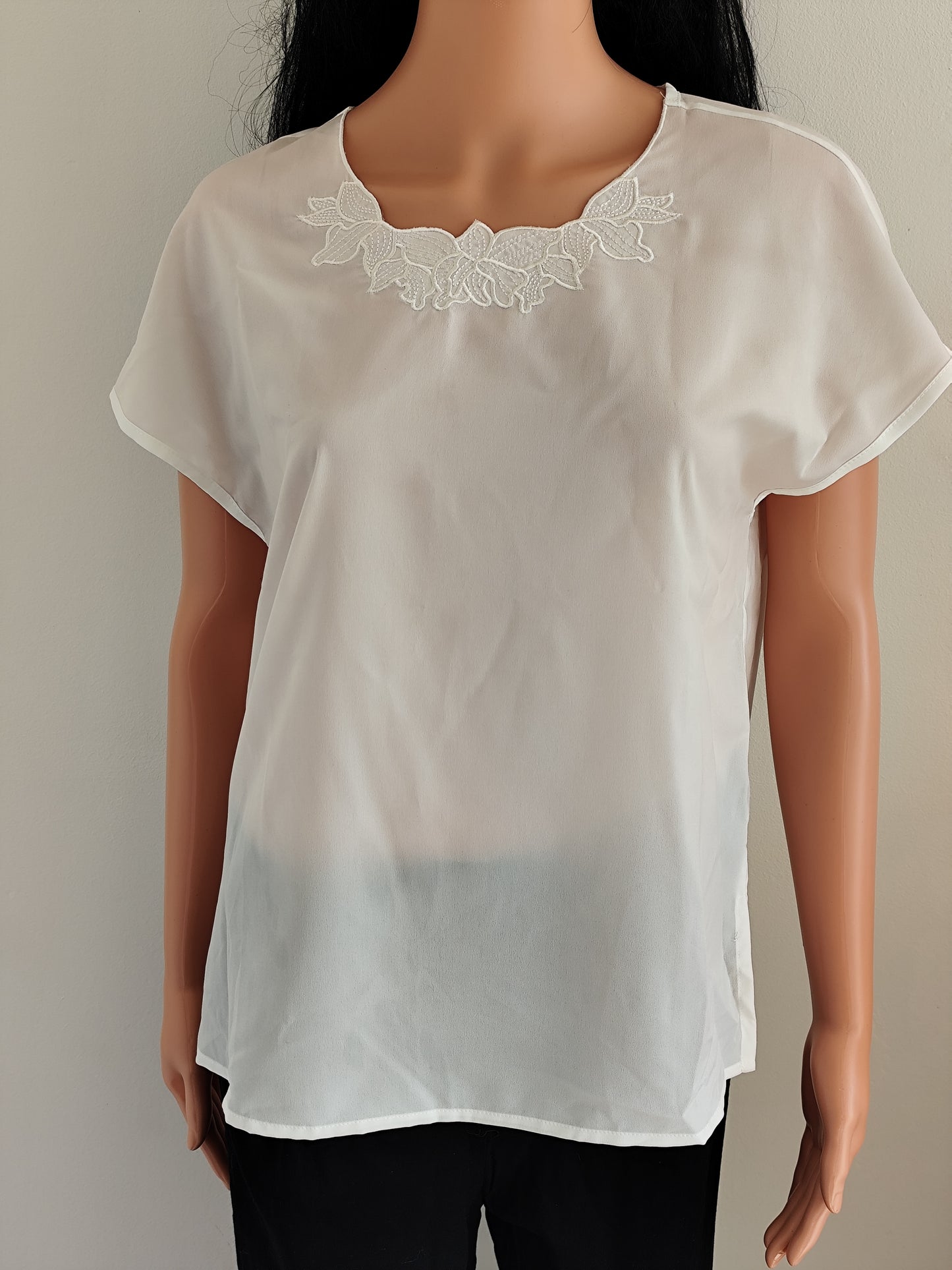 Blouse fluide blanche Afibel – Taille 38/40