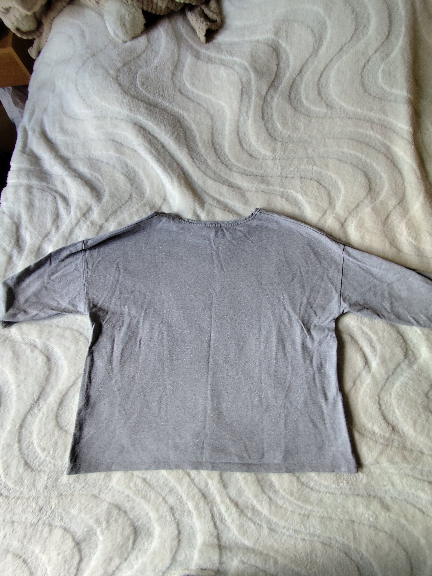 T-shirt gris pailleté – Balsamik T. 54/56