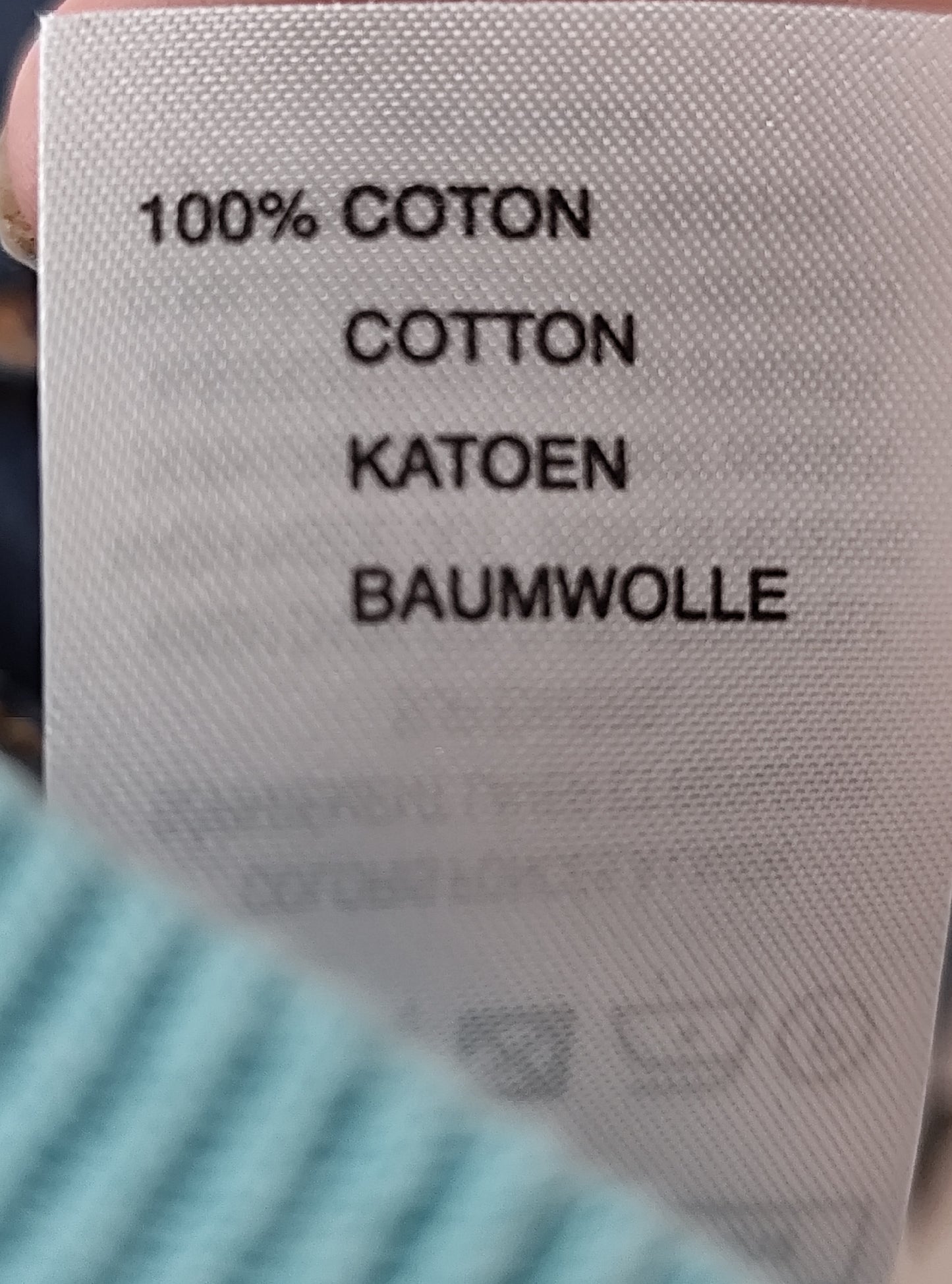 🌿 Haut bleu ajouré en coton – Damart - Taille 38/40 🌿