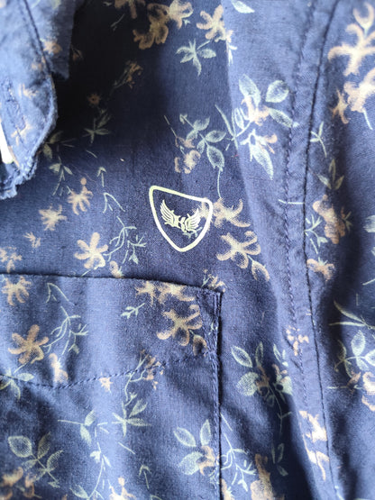 Chemise homme Kaporal bleu marine imprimé floral - Taille L