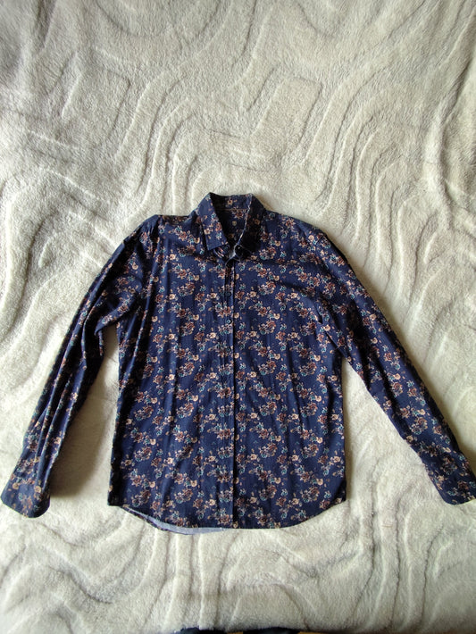 Chemise Izac Limited Edition – bleu marine à fleurs – T. L