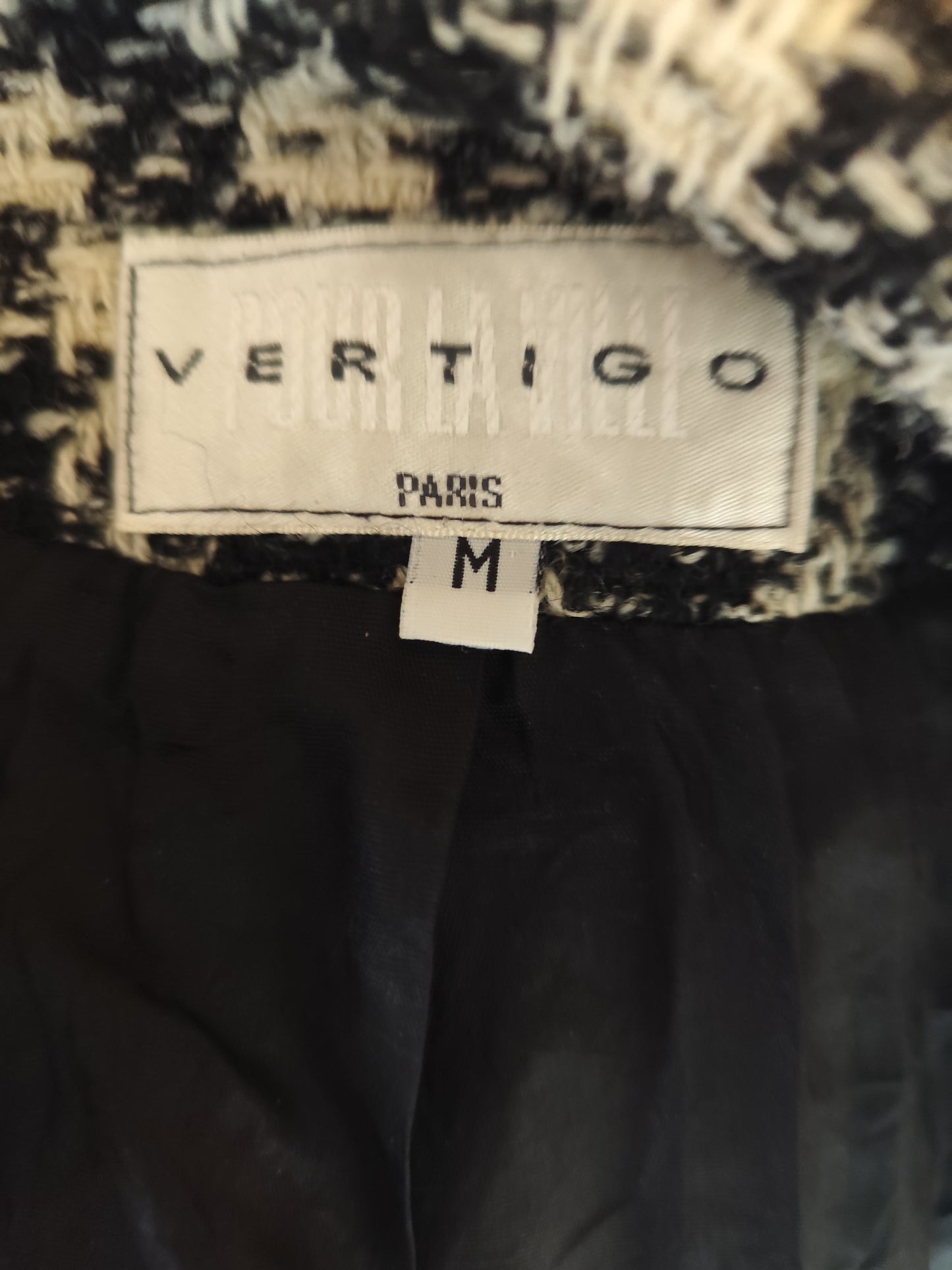 Veste courte pied-de-poule - Vertigo Paris - Taille M
