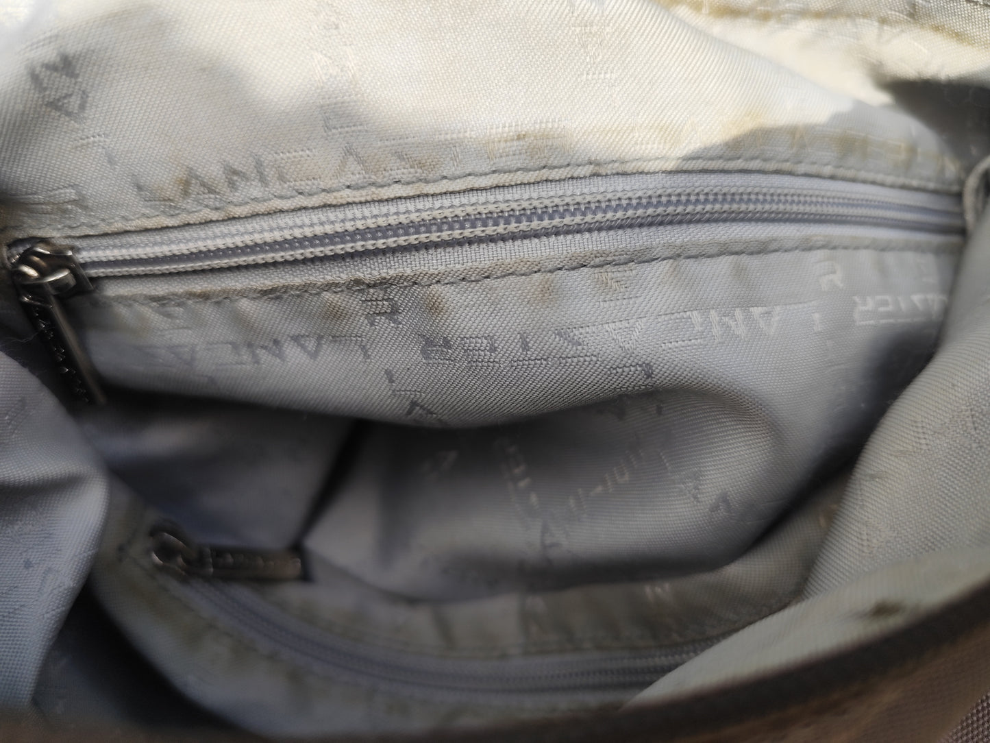 Sac baguette Lancaster Paris – Toile  Taupe