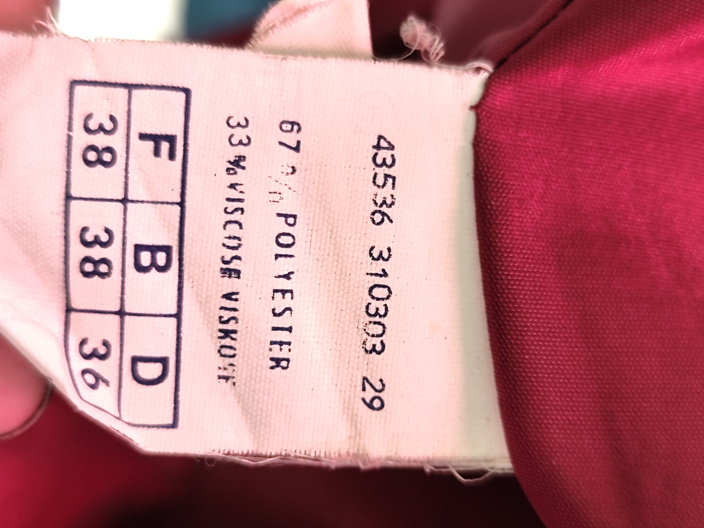 Veste blazer bordeaux oversize Pimkie Taille 38/40