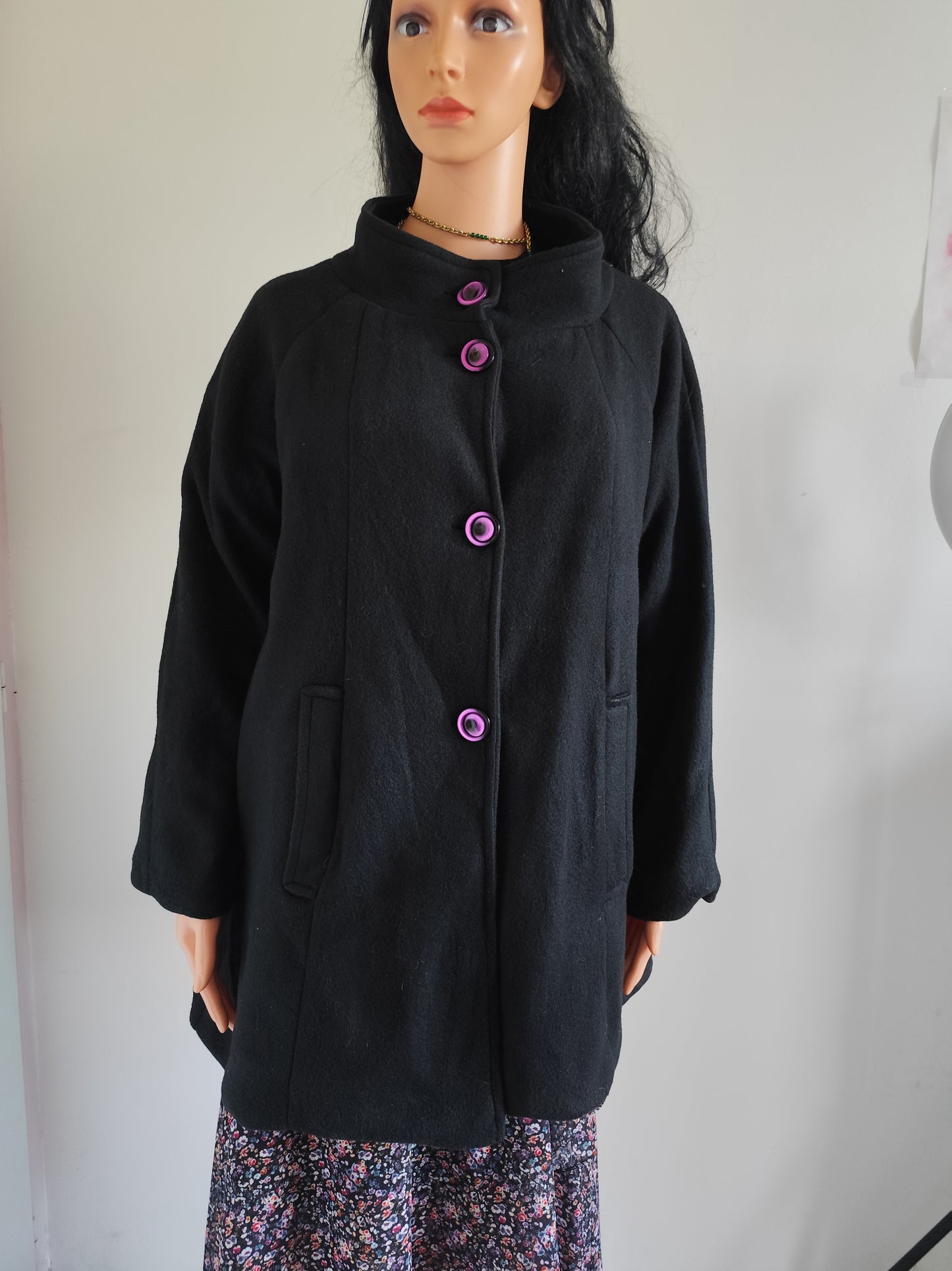 Veste légère mi-saison noire doublée – taille 38 à 42