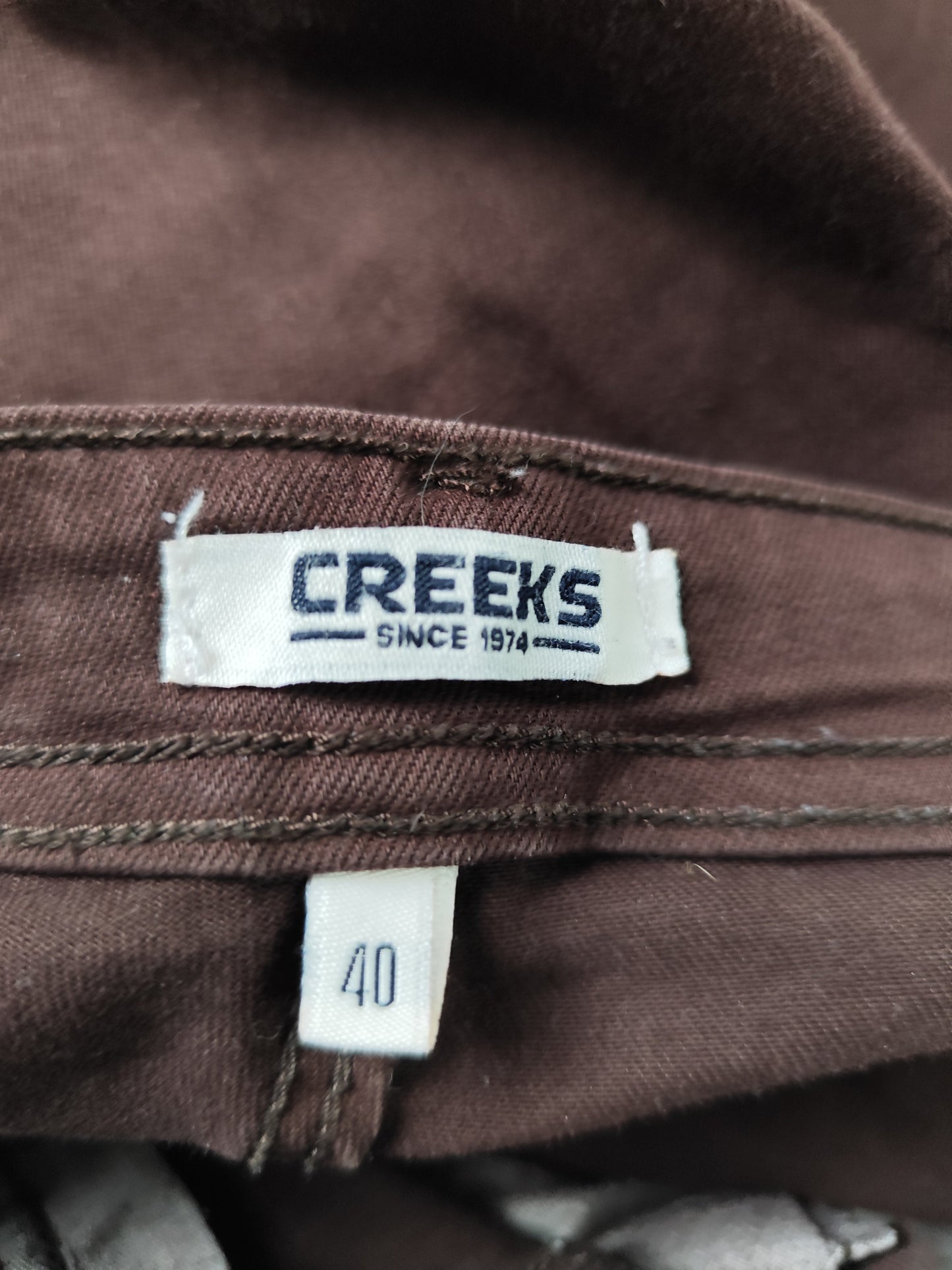 Jean Creeks Y2K – Coupe Extra Large & Longue – Chocolat Vintage  - Taille 40