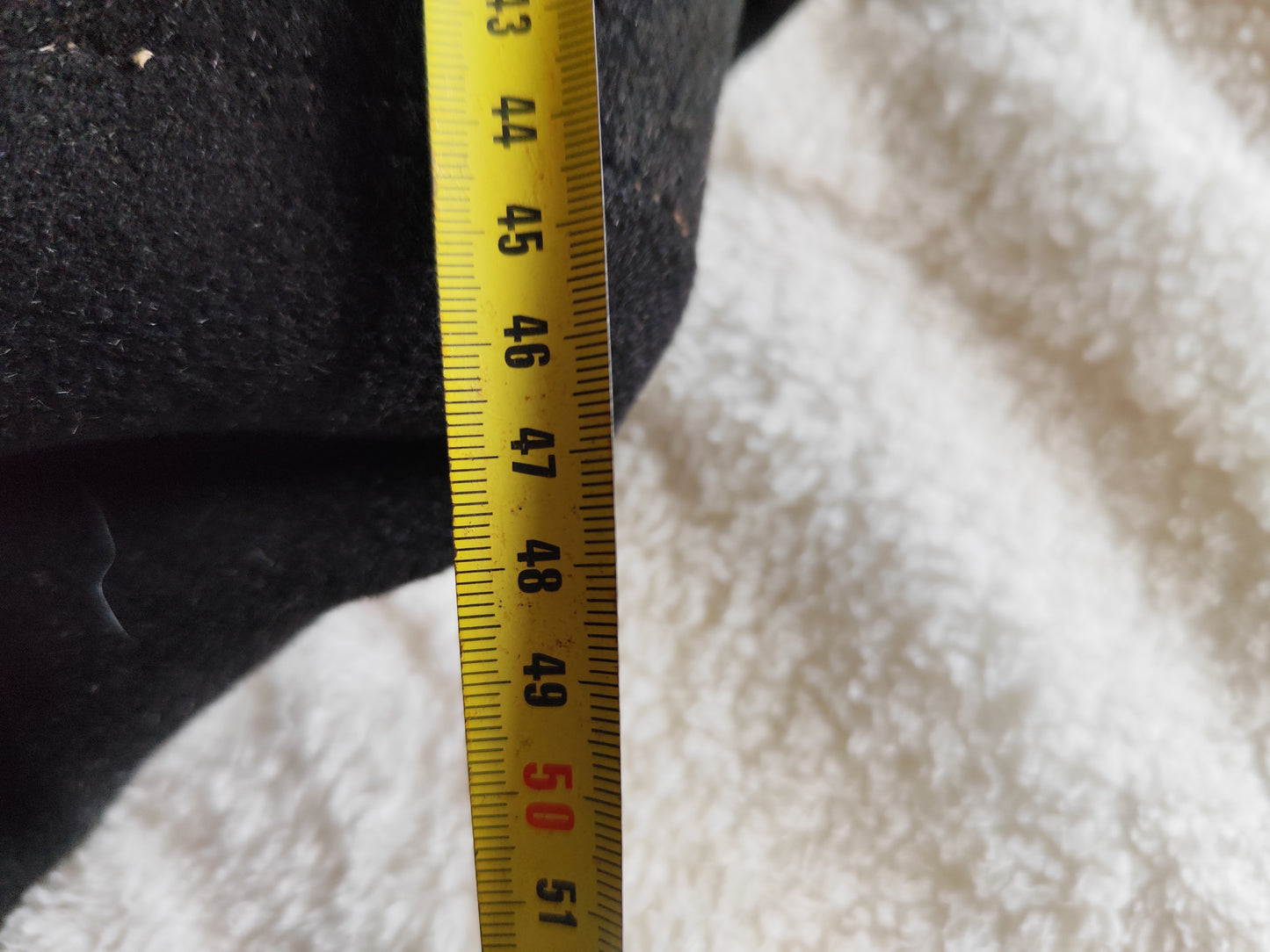 Manteau noir long vintage  – Taille  40/42