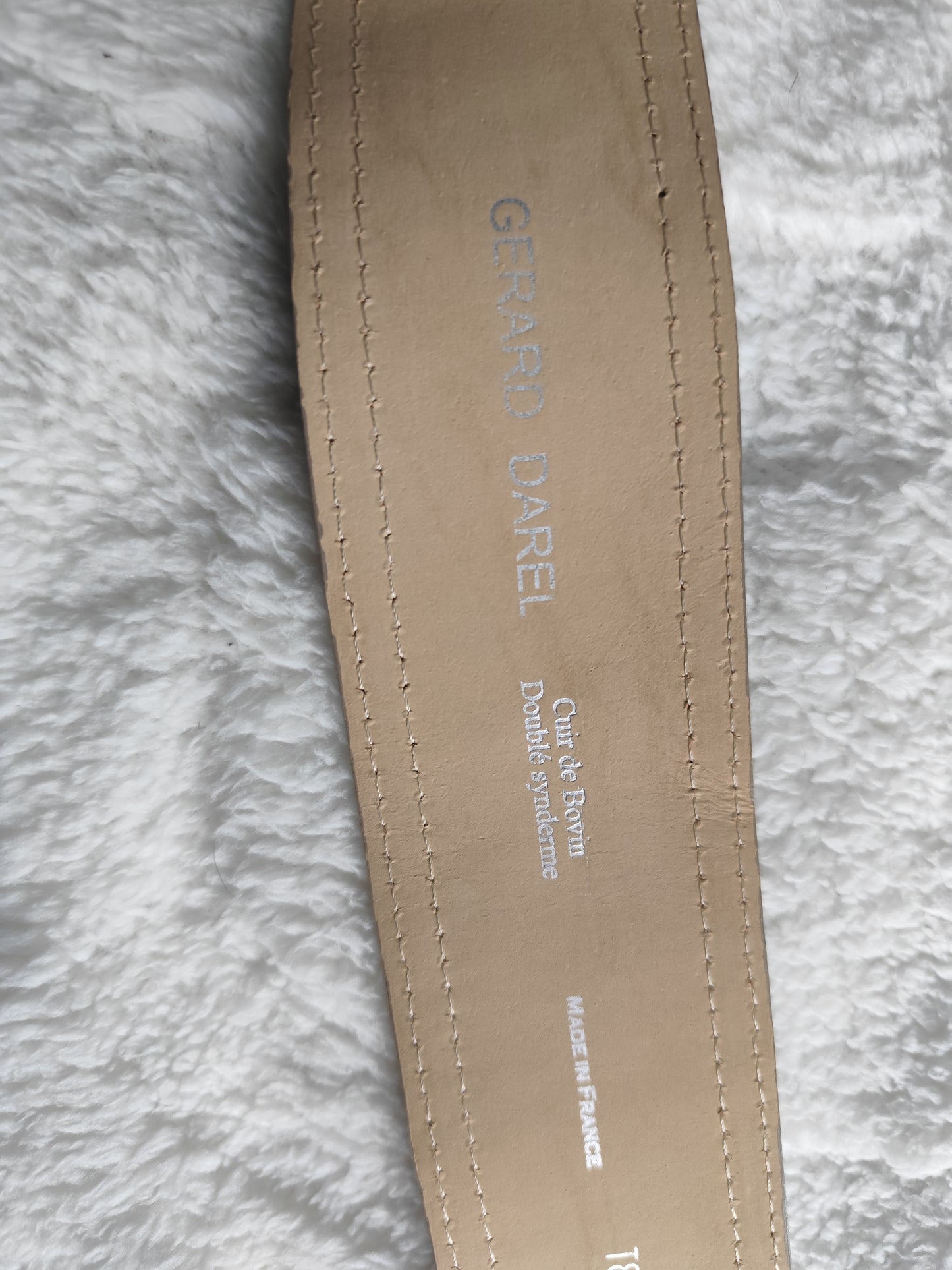 Ceinture large  effet python – Gérard Darel – Made in France –  85 cm