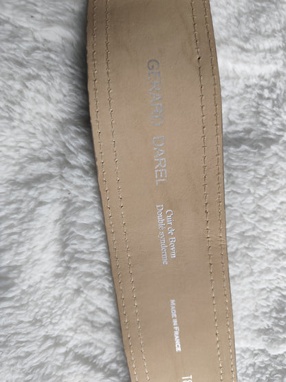 Ceinture large  effet python – Gérard Darel – Made in France –  85 cm