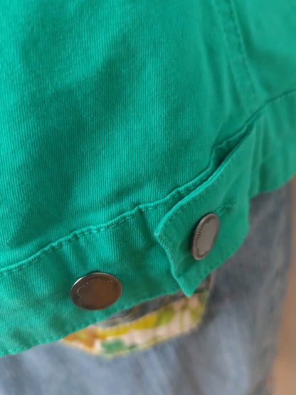 Veste Coton Vert Afibel – Casual & Élégante - Taile 38/40