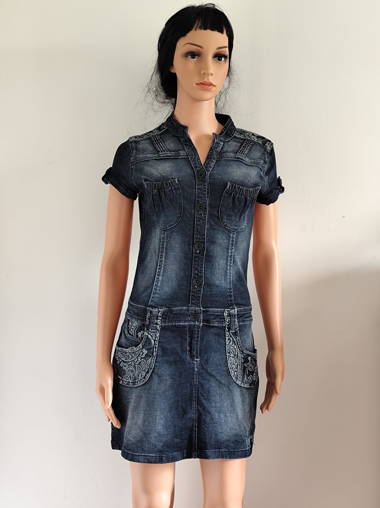 Robe en jean brodée – Desigual – S/M 36/38