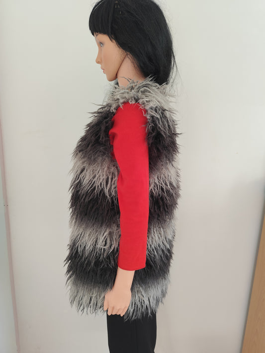 Veste sans manches en fausse fourrure - marque CKS - Taille 38