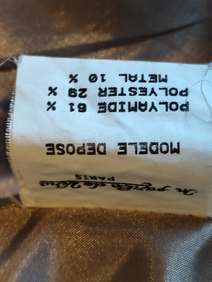 Manteau rouge vif – coupe droite, boutonnage croisé – 36/38