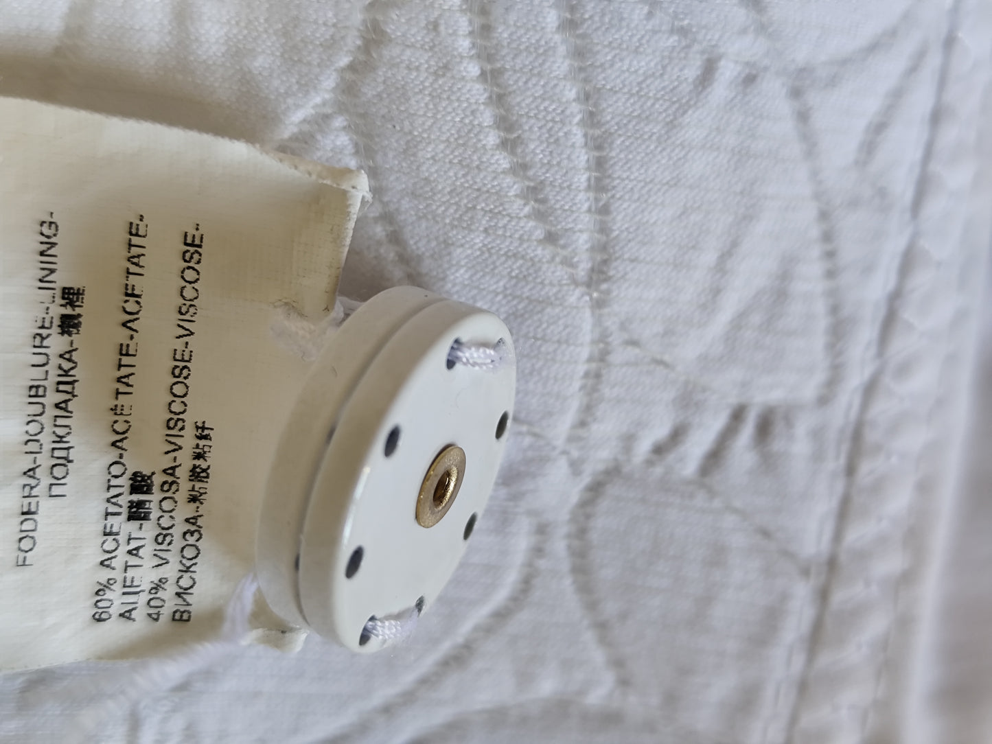 Chemisier vintage Fuego Woman – broderies appliquées & détails couture – T40