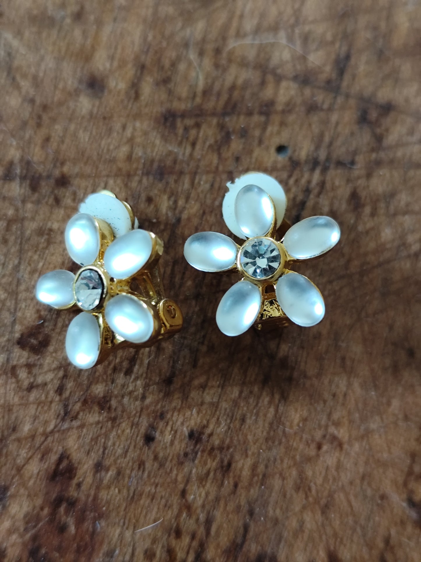 Boucle d'oreilles à clip fleur