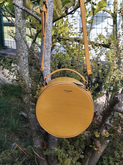 Sac rond - David Jones- couleur moutarde