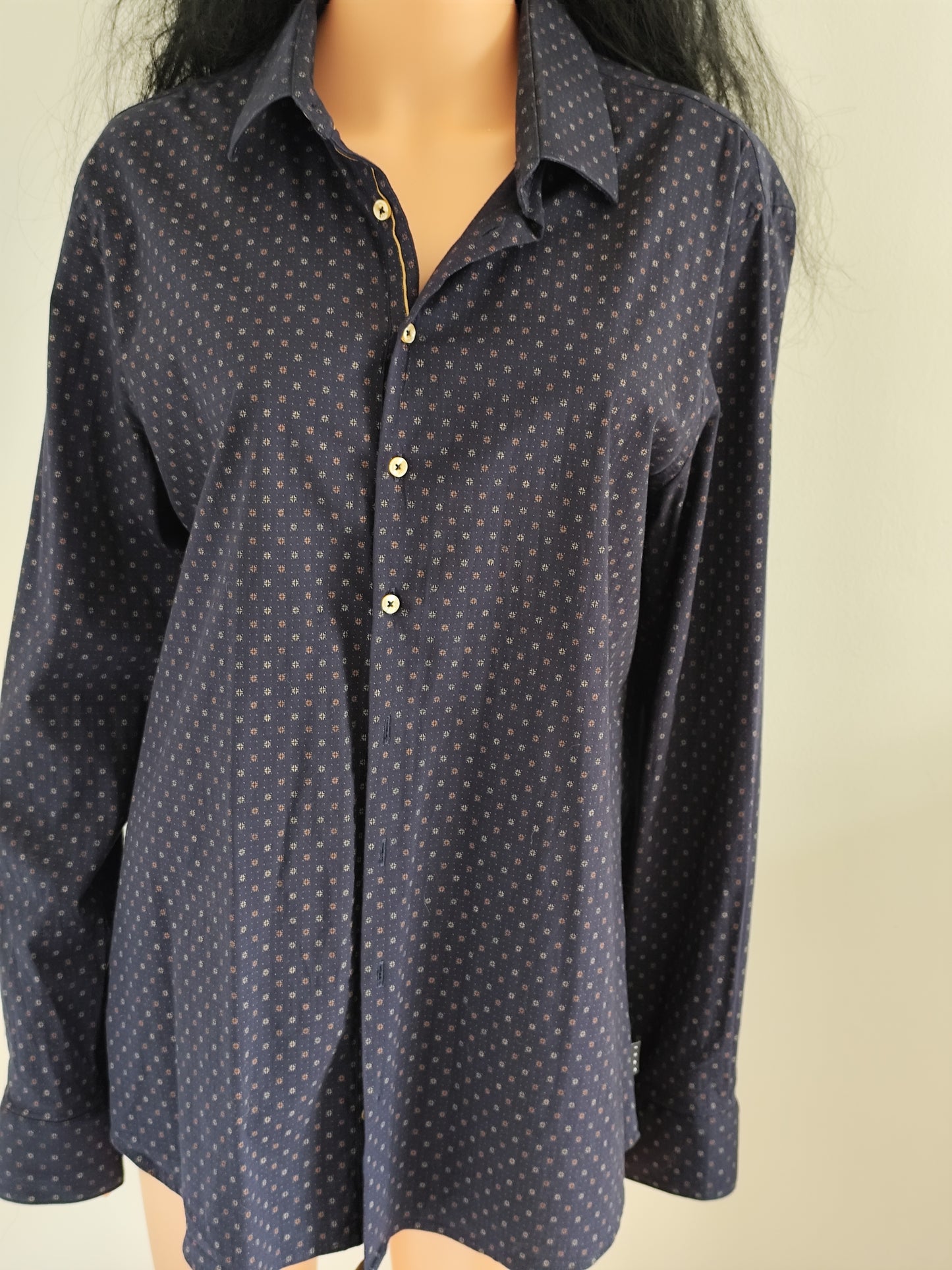 Chemise IZAC homme slim fit stretch – T. 43/44 (XL)