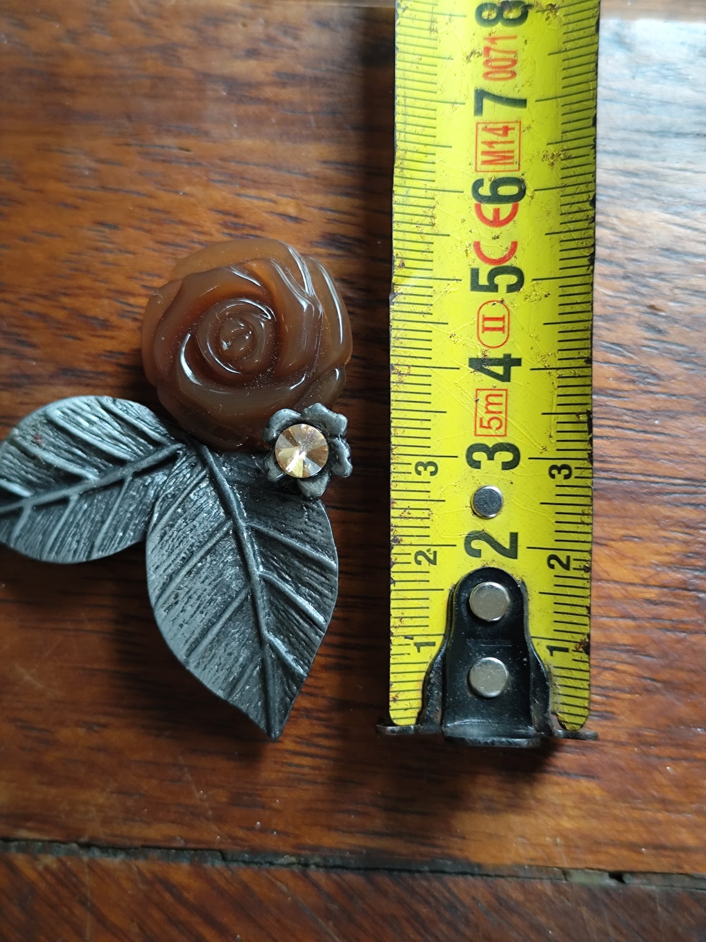 Broche fleur vintage – double usage broche / pendentif