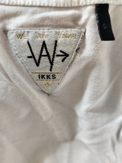 Top blanc IKKS à message manuscrit – Taille S/36/38