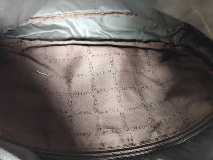 Sac bandoulière Lancaster marron chocolat en toile