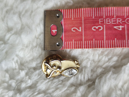 Pin's hibou en métal doré