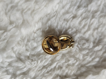 Pin's hibou en métal doré