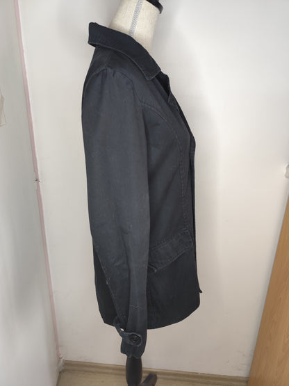 Blazer long noir Toumaï – Chic structuré et polyvalent  – Taille 42