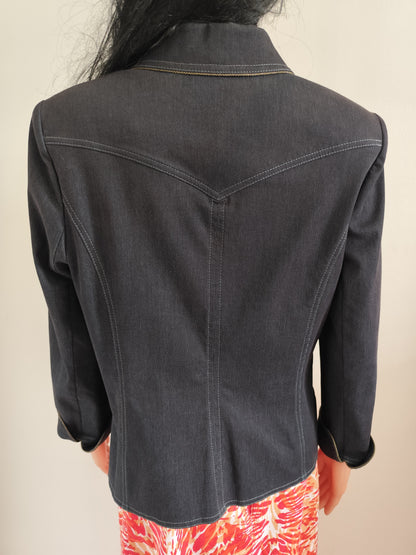 Blazer en denim noir – Christine Laure – T. 40
