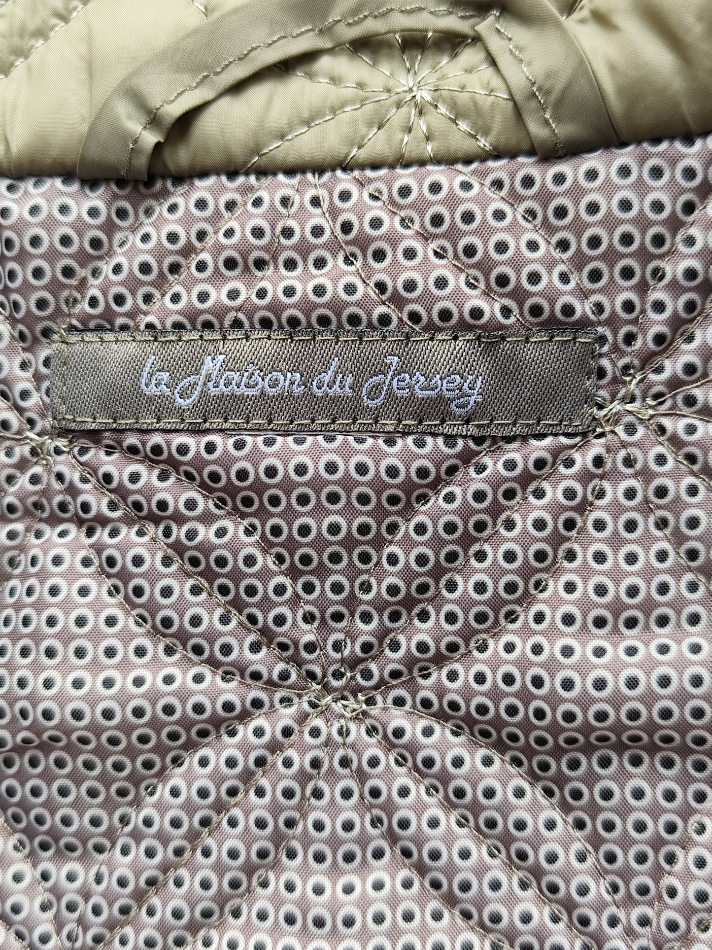 Veste matelassée surpiquée La Maison du Jersey beige taupe - Taille  48