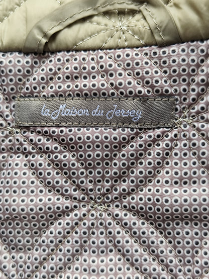 Veste matelassée surpiquée La Maison du Jersey beige taupe - Taille  48