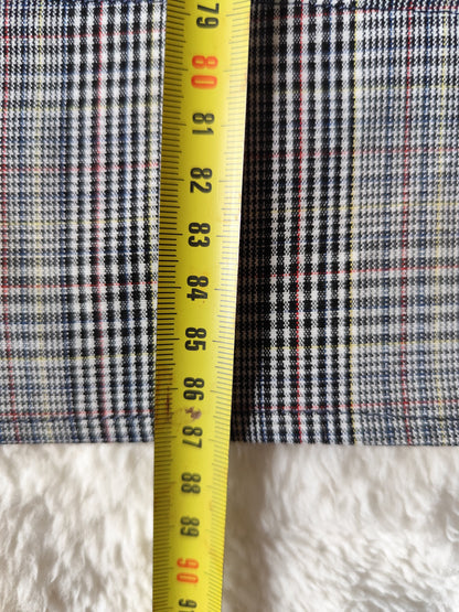 Pantalon léger à carreaux made in Italy – taille S