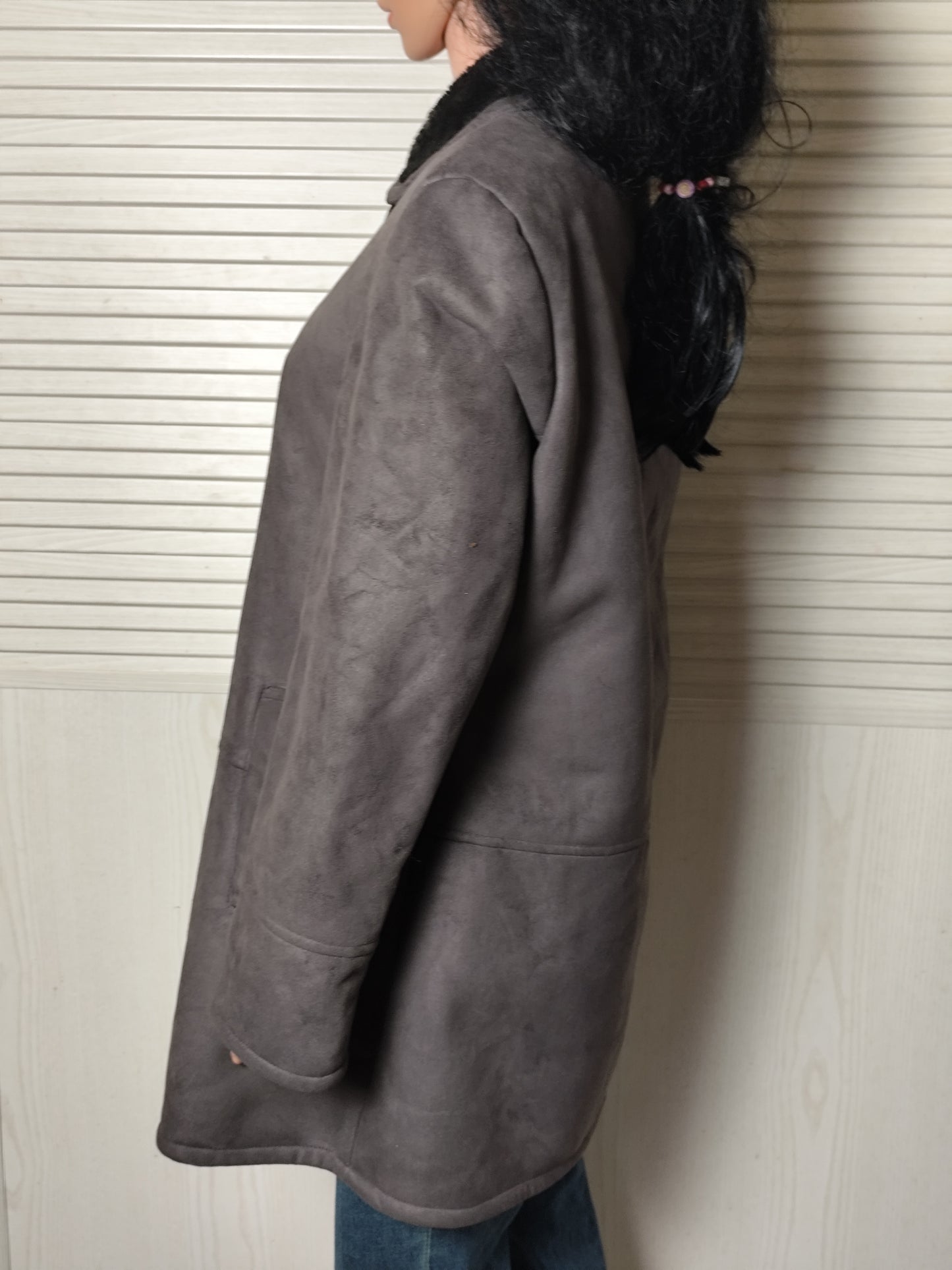 Manteau gris à brandebourgs – DPM by Depech Mod – Taille 42