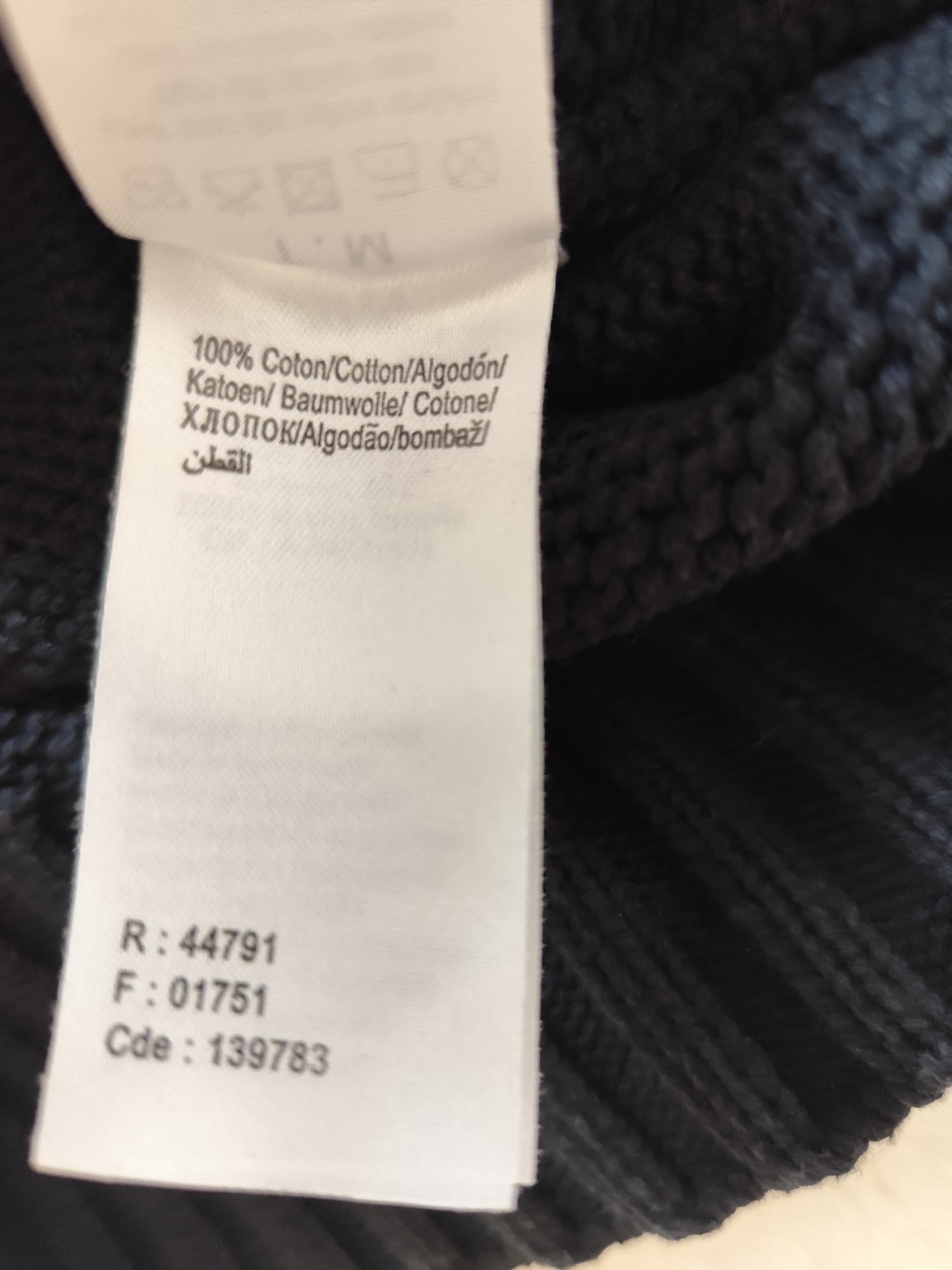 Pull col montant noir Jules – Taille M