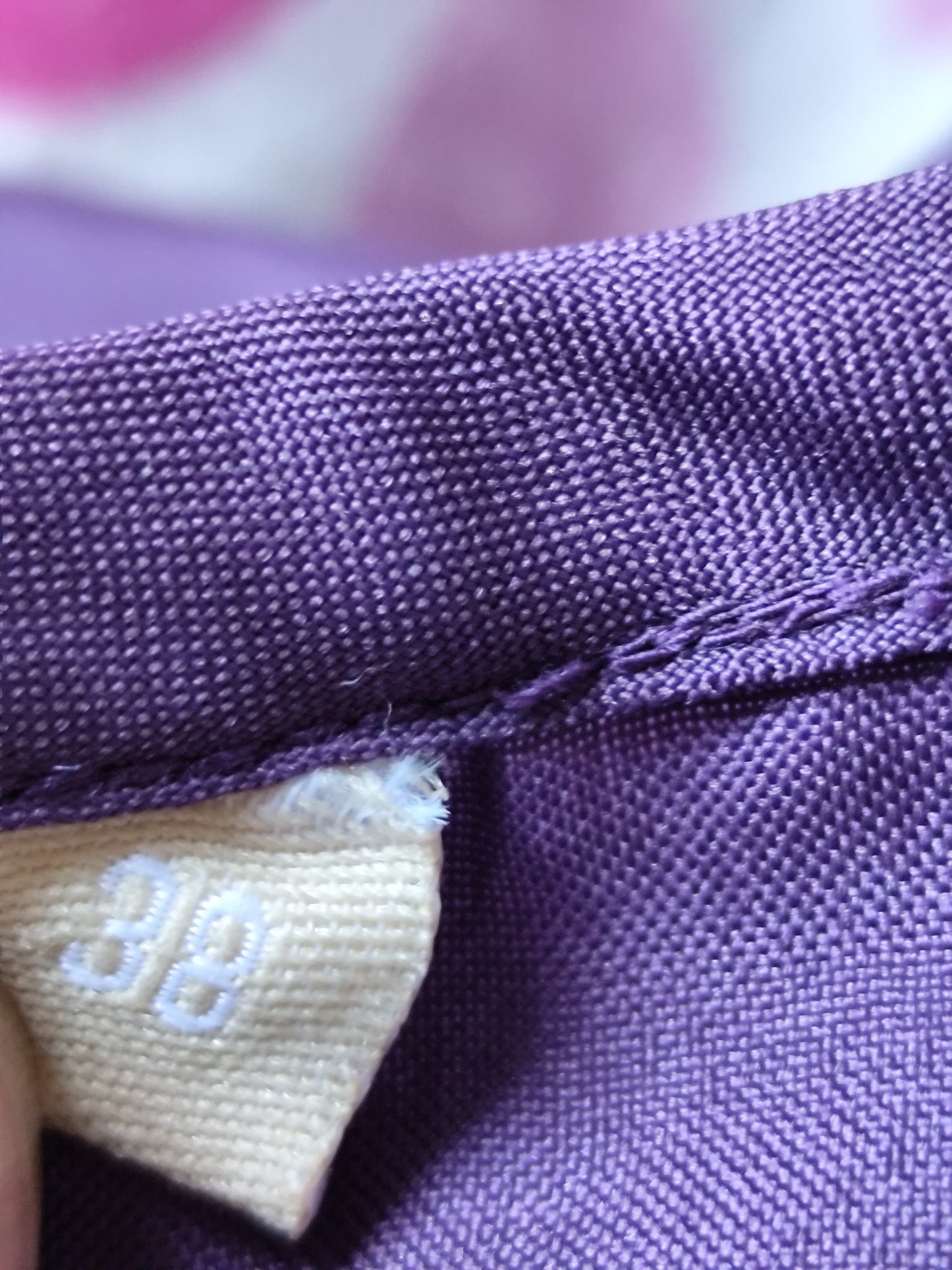 Caraco violet satiné fines bretelles – taille 38/40