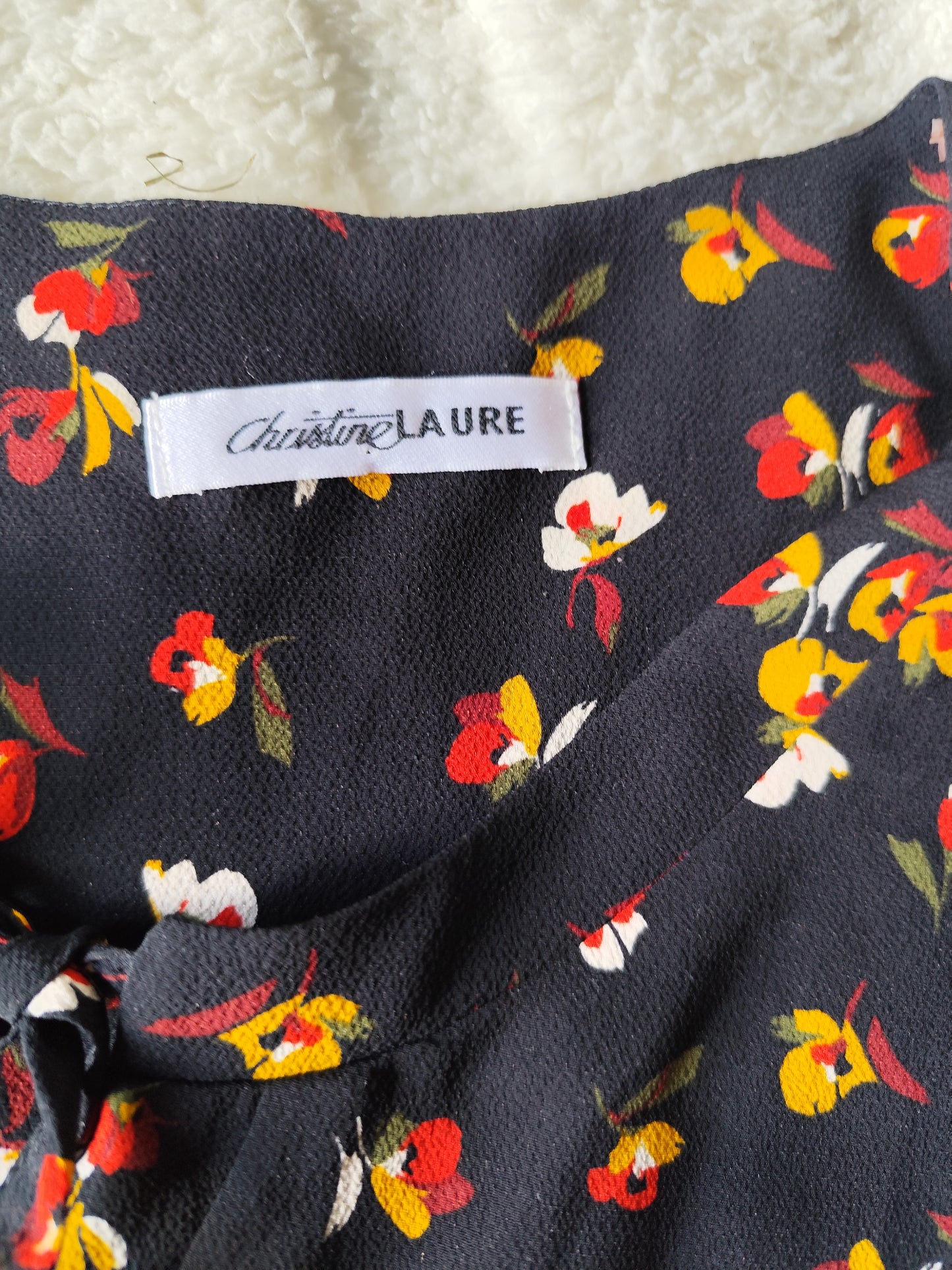 Blouse fluide à fleurs Christine Laure – taille 40/42
