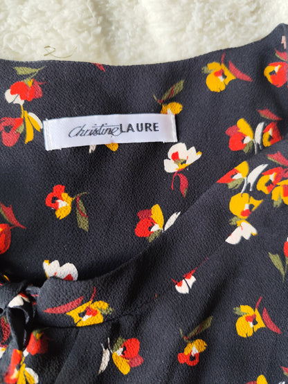 Blouse fluide à fleurs Christine Laure – taille 40/42