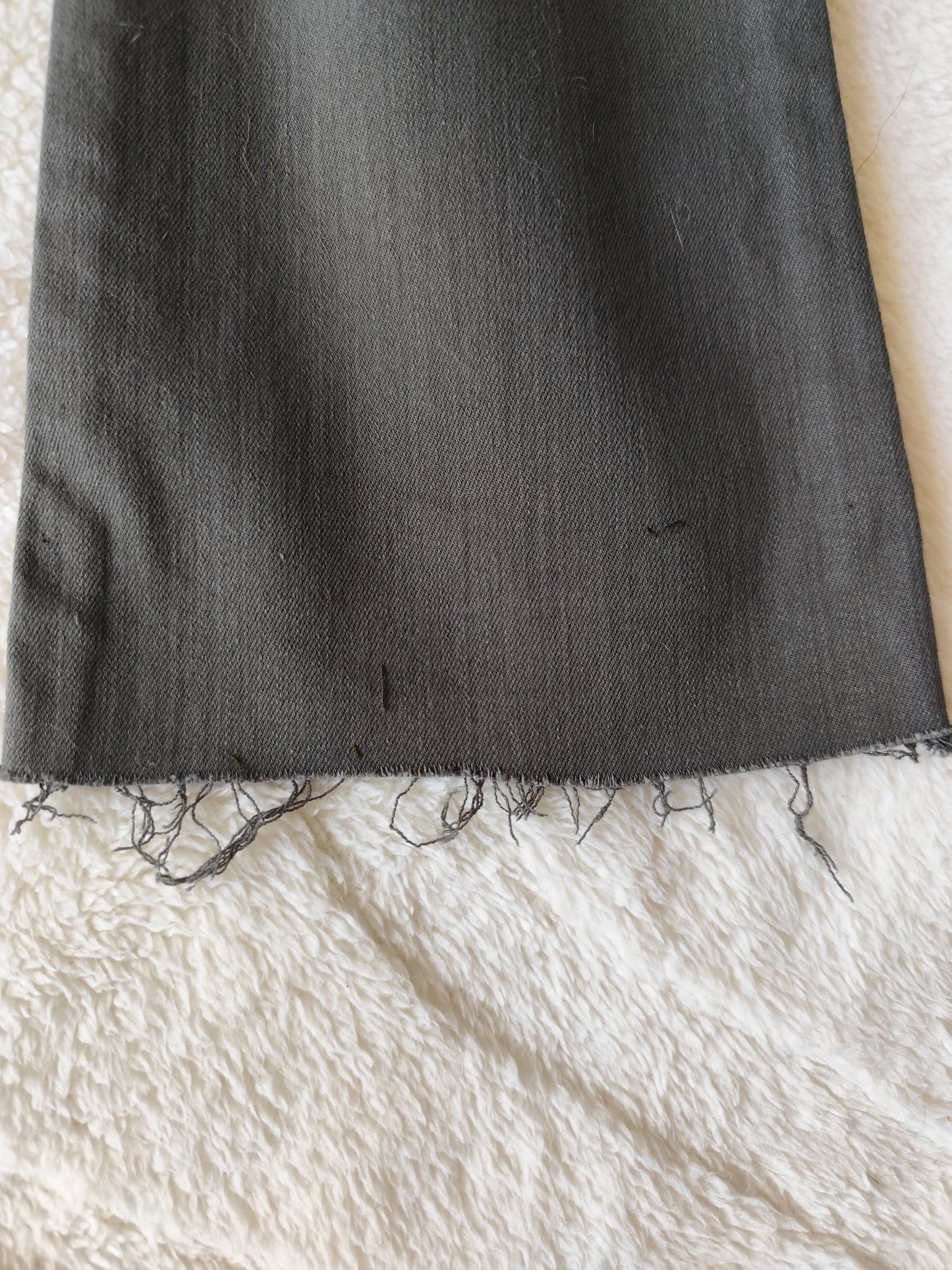 Jean bootcut kaki - bas effilochés - Carlakops Paris - Taille 34/36