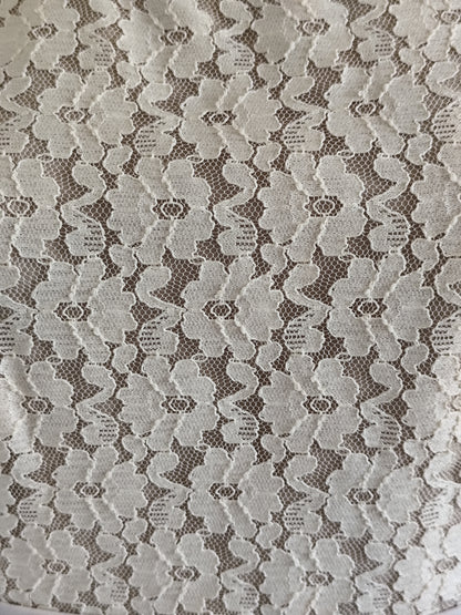 Robe bleu marine & dentelle blanche – Christine Laure – T42/44