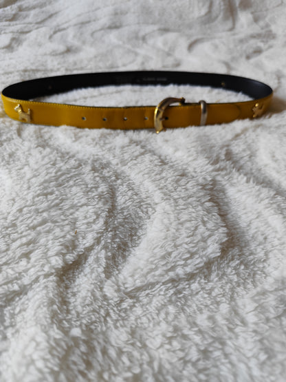 Ceinture jaune moutarde Chipie – vintage  Y2k - 85 cm