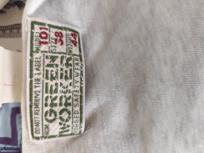 Veste coupe vent/Blouson vintage Green Worker imprimé géométrique - Taille 38/40 oversize