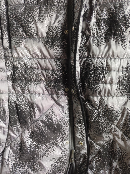 Doudoune imprimée noir & gris – Fashion Concept – Taille 42