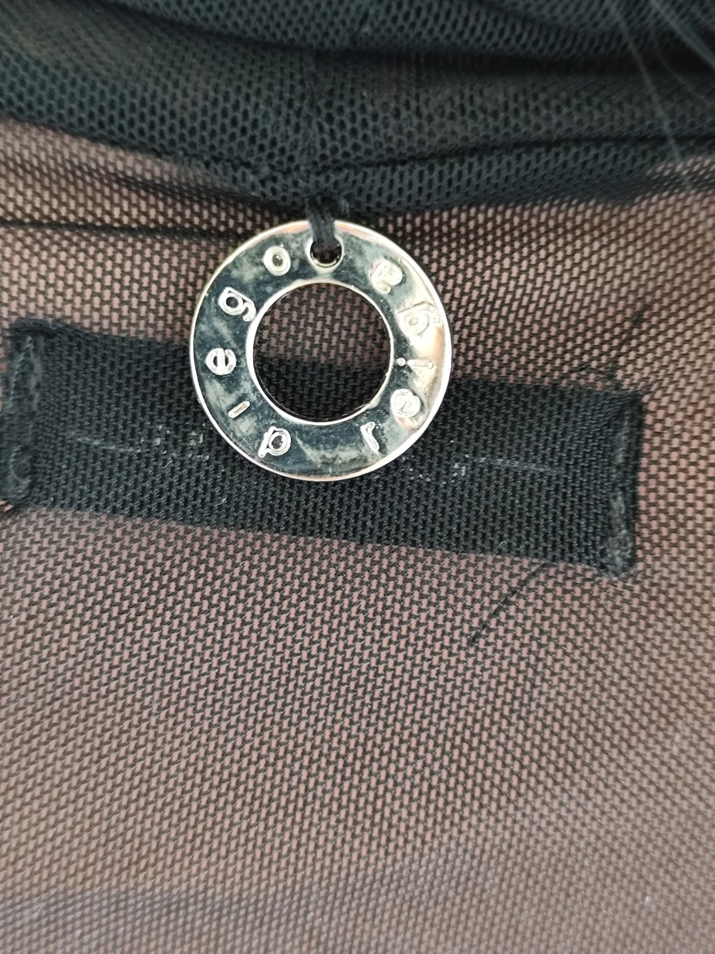 Top transparent noir à col montant Diego Reiga – T.38